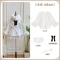 Letter & Poem · Winter Island Memory Coat 4-piece set (Coat + Fur Collar + Bow Brooch + Belt) - In Stock / S