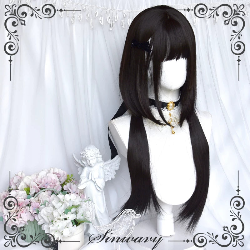 Black-brown straight jellyfish wig - view 4