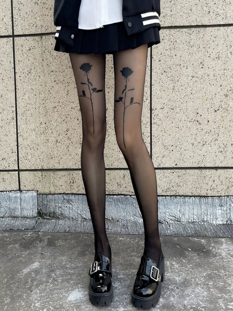 Fantasy Doll - Sweet Star Print - Patterned tights with star motifs