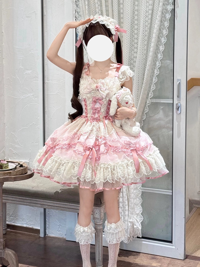 Yueele - Ballet Ribbon - Plus-Size Lolita JSK - detail view 4