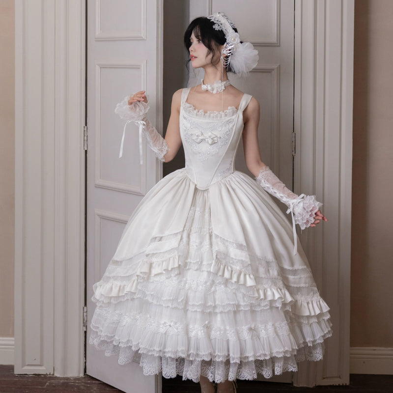 Two Country Cats - Rose Promise - JSK with Lace and Bow Details