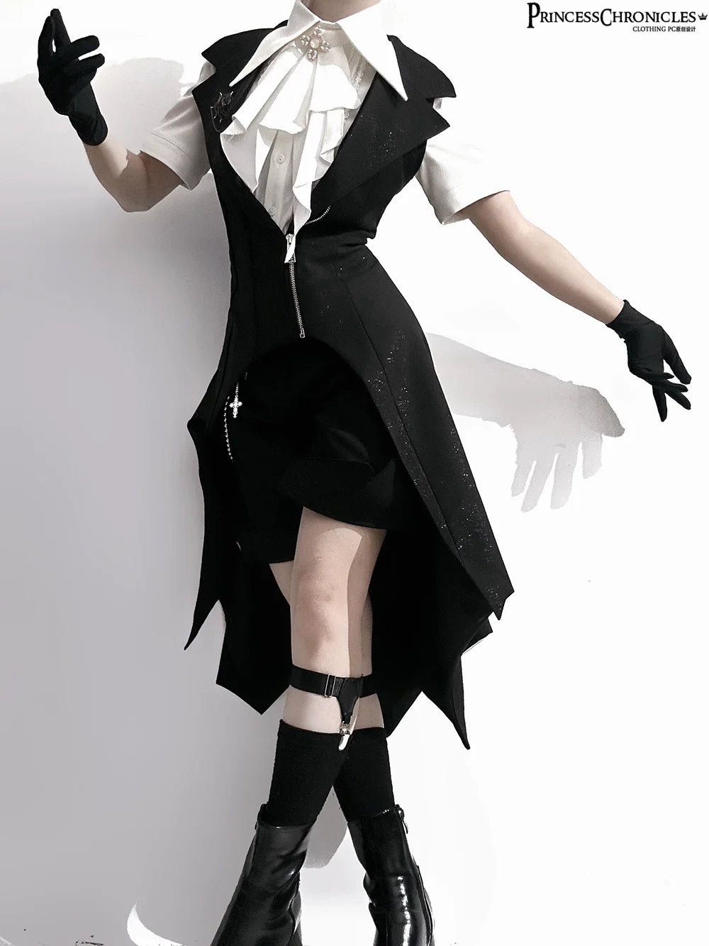 Princess Chronicles - The Dawn of Arrival - Ouji Lolita Fitted Blouse with Detachable Jabot