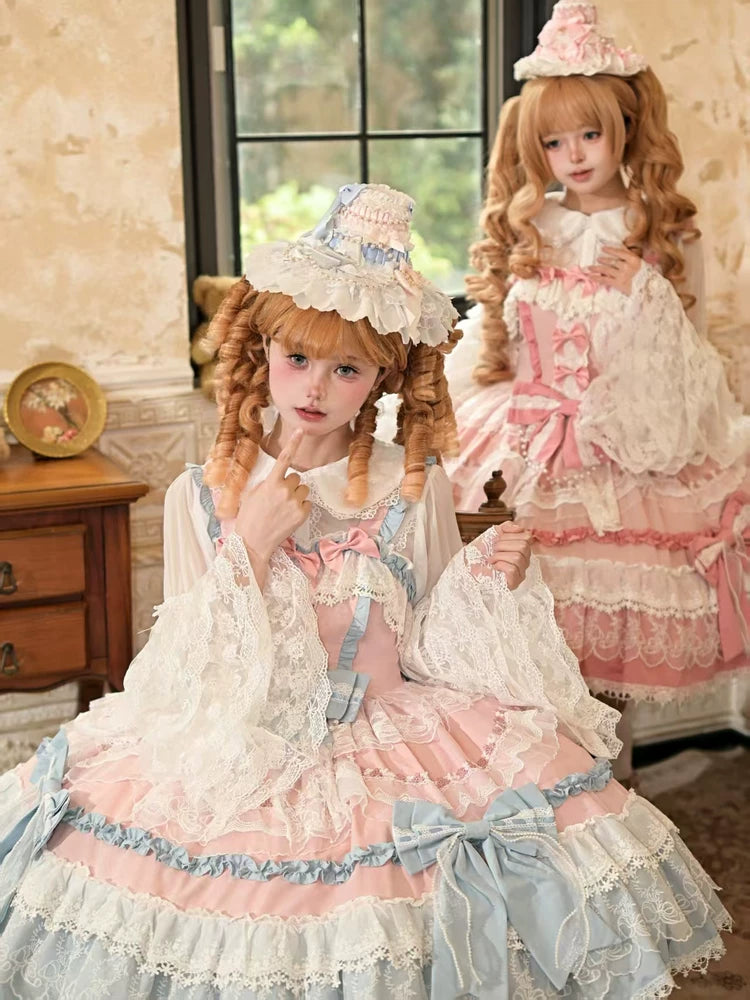 Pink detachable Lolita train for JSK