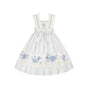 Front Embroidered Hemline Print Mid-length JSK - Pre-order, ships from Nov 6 / S
