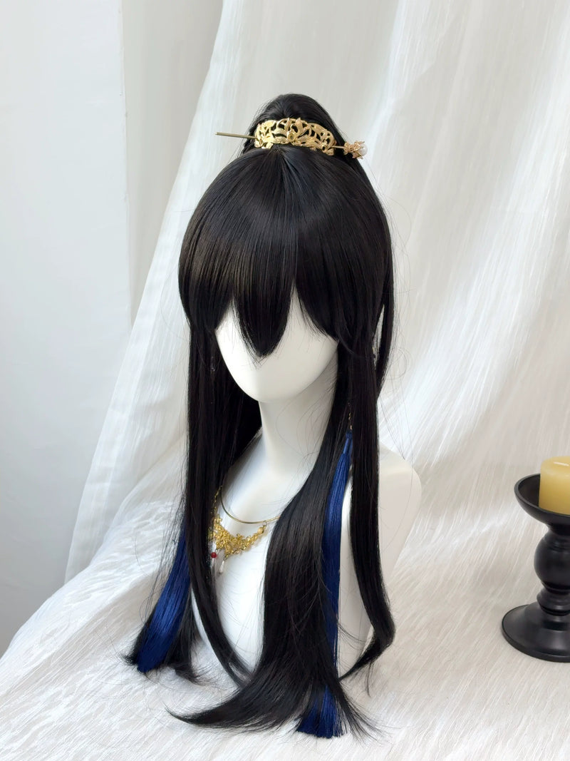 Kunkun Fish Ancient-Style Young Scholar ponytail wig - view 4