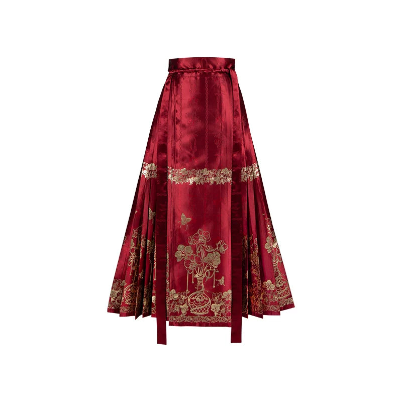 With PUJI - Flying Flower Token - Oriental Lolita OP Dress, Embroidery detail view 12