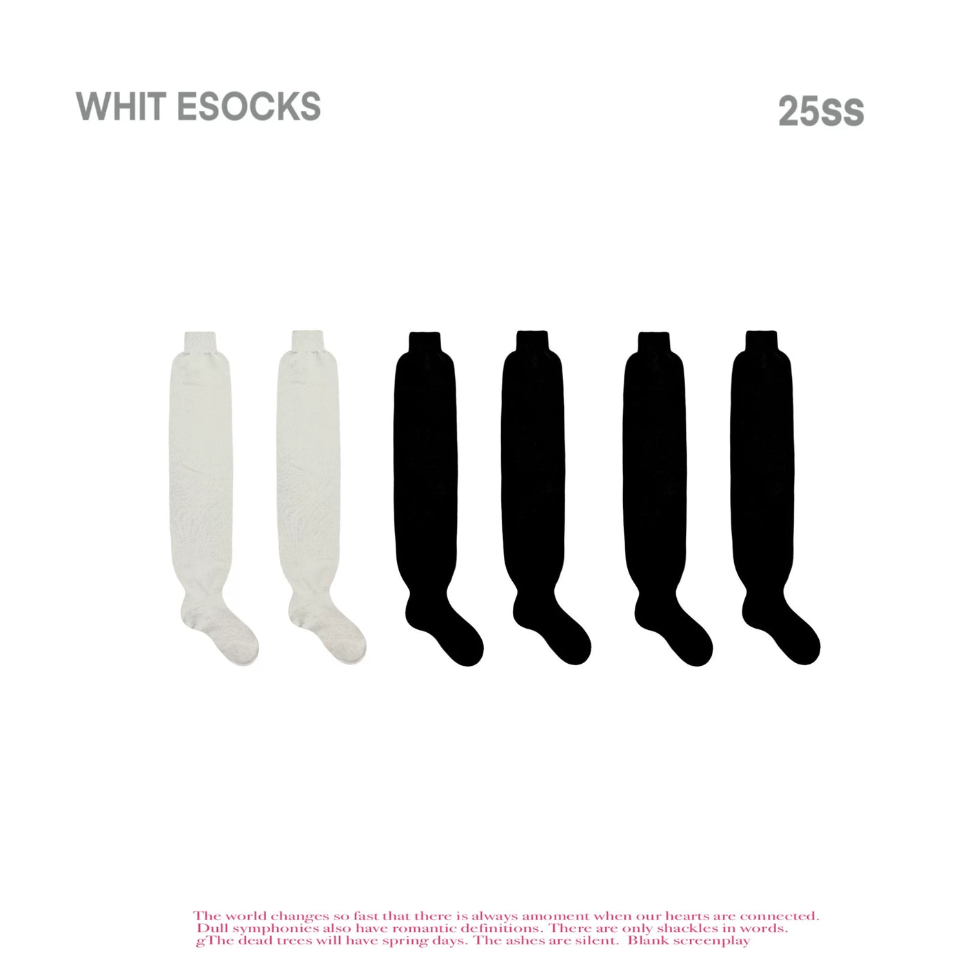 White Socks - Ribbed Slouch - Ribbed knit leg warmers with a slouch silhouette