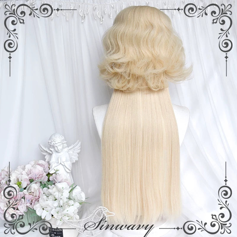 Platinum curly Lolita jellyfish wig - view 4