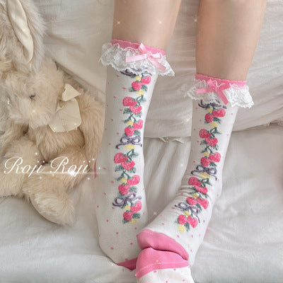 Autumn Sweet Lolita Cotton Thigh-high Socks 15730:211704