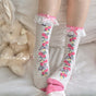 Rose pink short socks / One Size