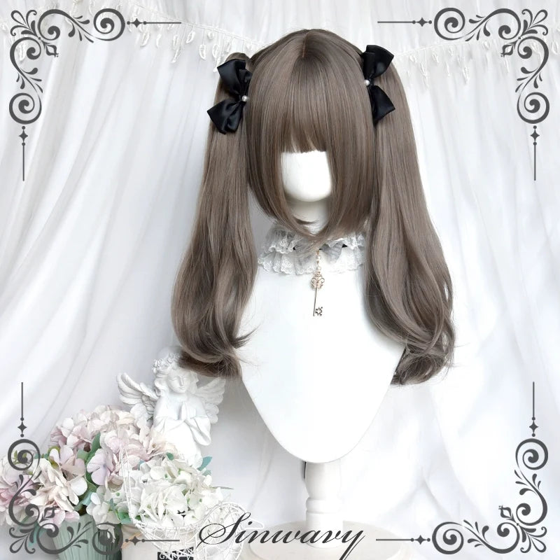 Sinwavy - Light Gothic Lolita Wig - Green-Toned Ash Grey Wig