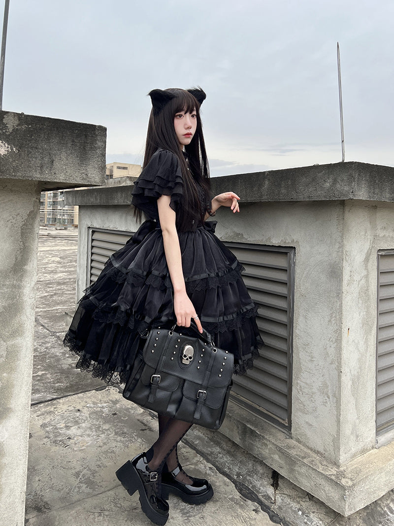 Your Princess - Castle Night - Dark Themed Gothic Lolita OP