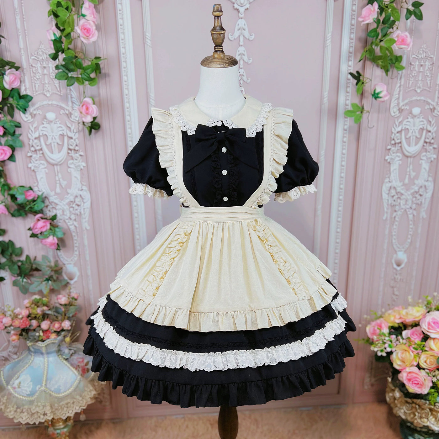 DMFS Lolita - DMFS - Piaget Servant / Maid Lolita OP Dress Vintage Lolita Dress