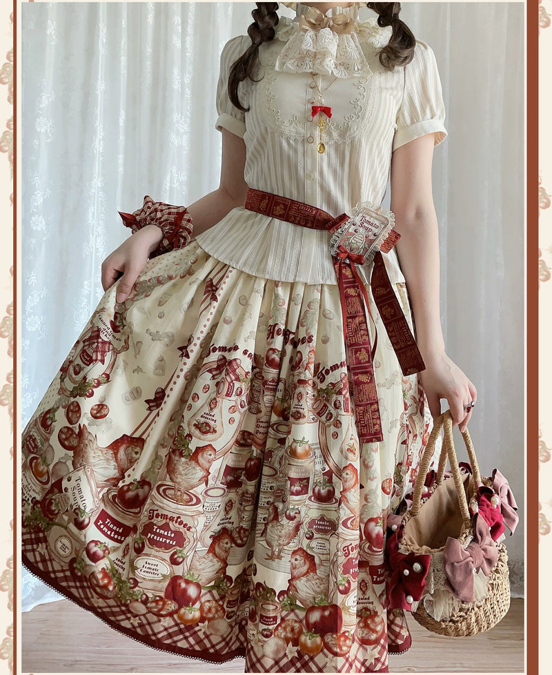 WF - Tomato Can - One-Piece Dress and Coordinate Pieces with Tomato Print