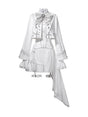 Coat + Blouse + Shorts + Detachable False Collar / S