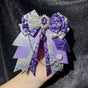 Snowflake Diamond Bow (Deep Purple)
