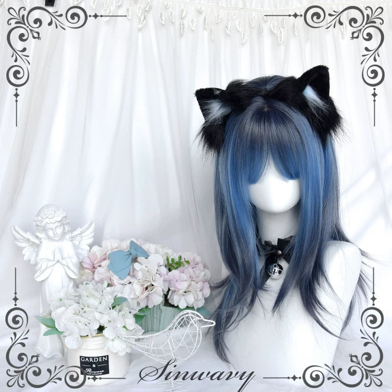 Sinwavy black-blue gradient Y2K wig - view 5