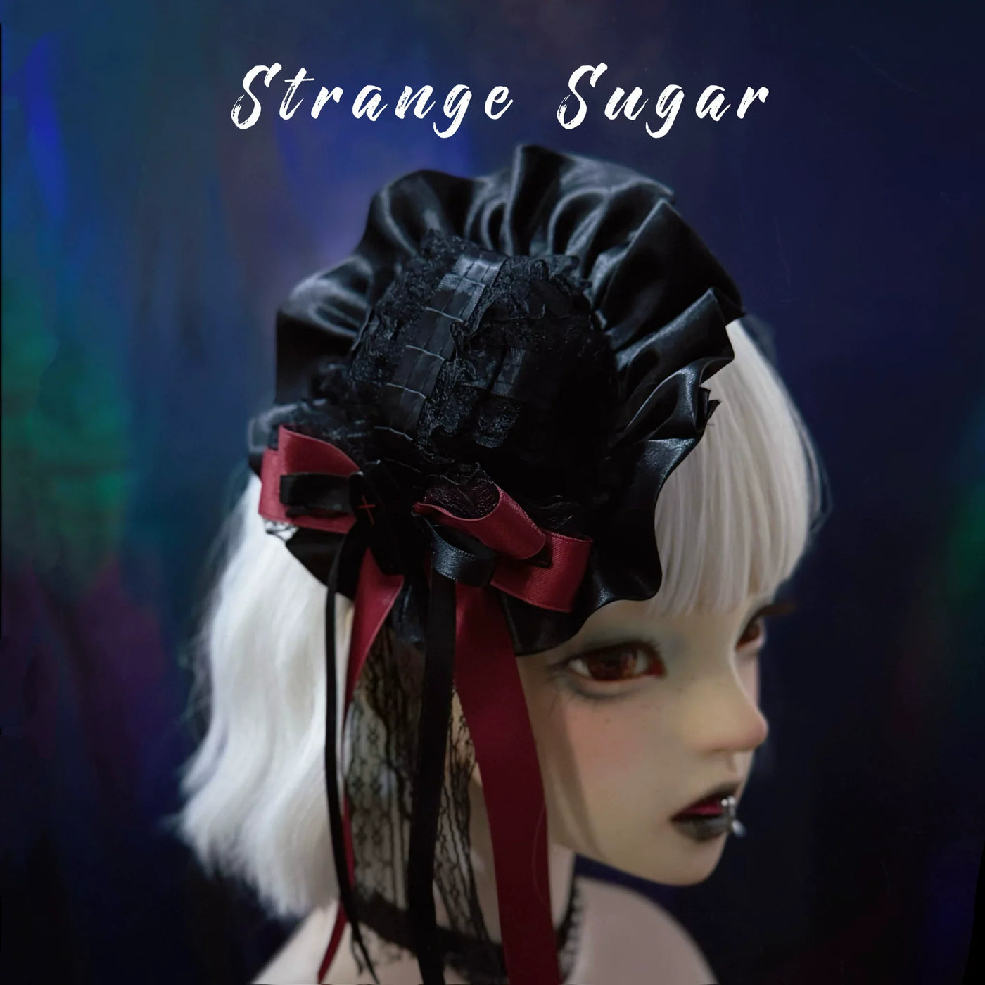 Strange Sugar - Halloween Gothic Lolita Headdress - Eyeball & Skeleton Accent Headwear
