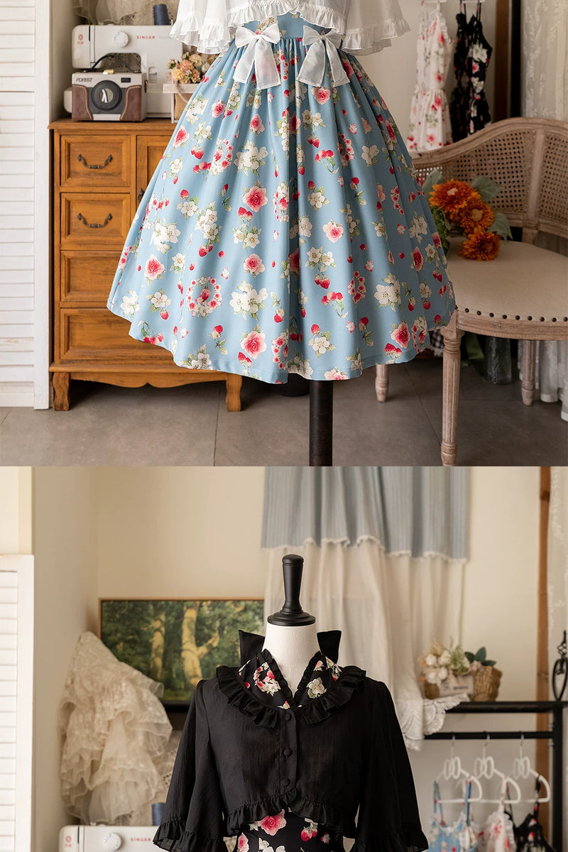 Forest Wardrobe - Early Summer Berry Storybook - Flutter-Sleeve Cardigan - 4