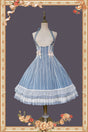 S / JSK taille haute à rayures bleu clair
