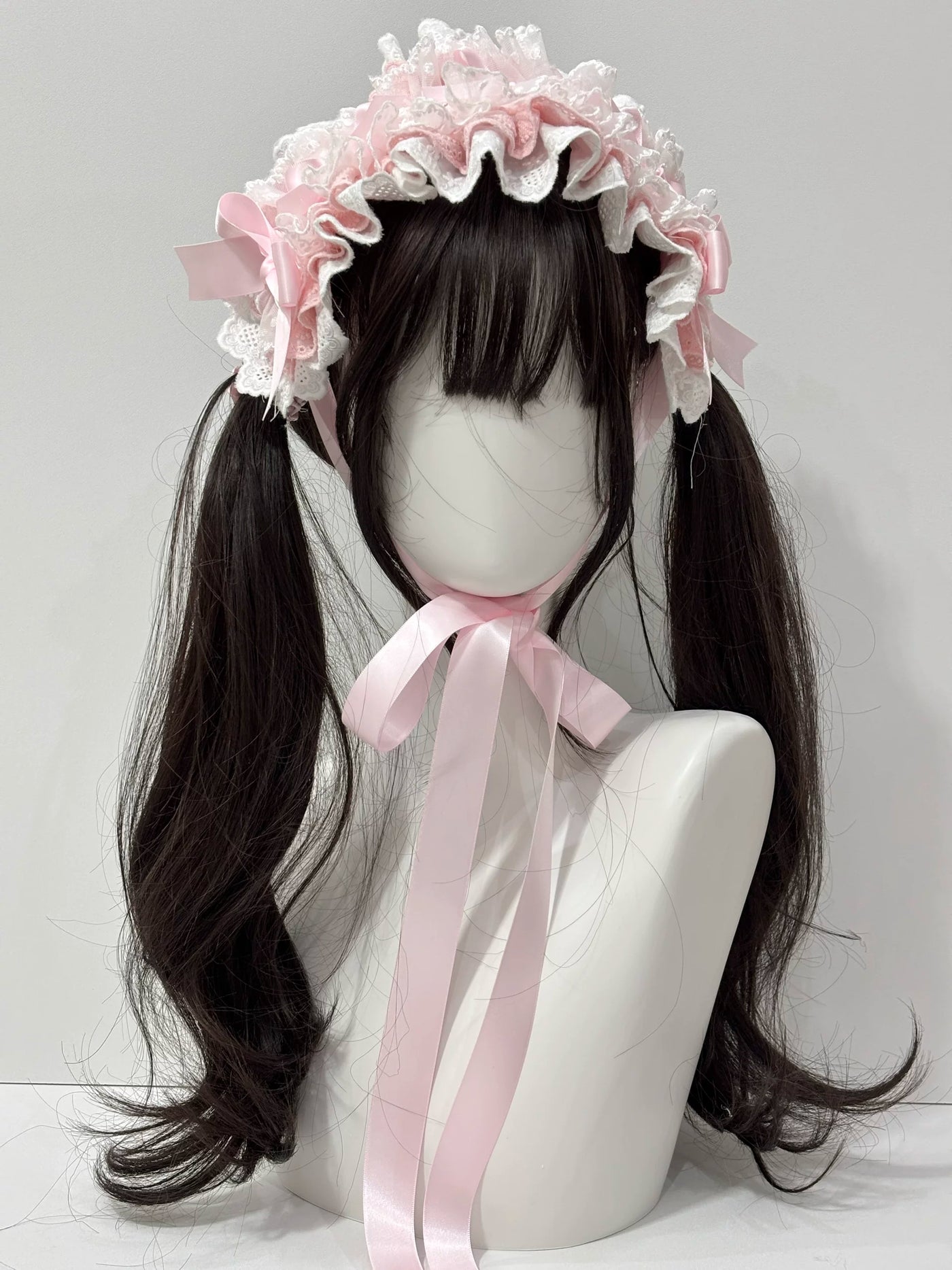 Cat Tart - Christmas Pastels - Headband with Layered Lace and Ribbon Bows