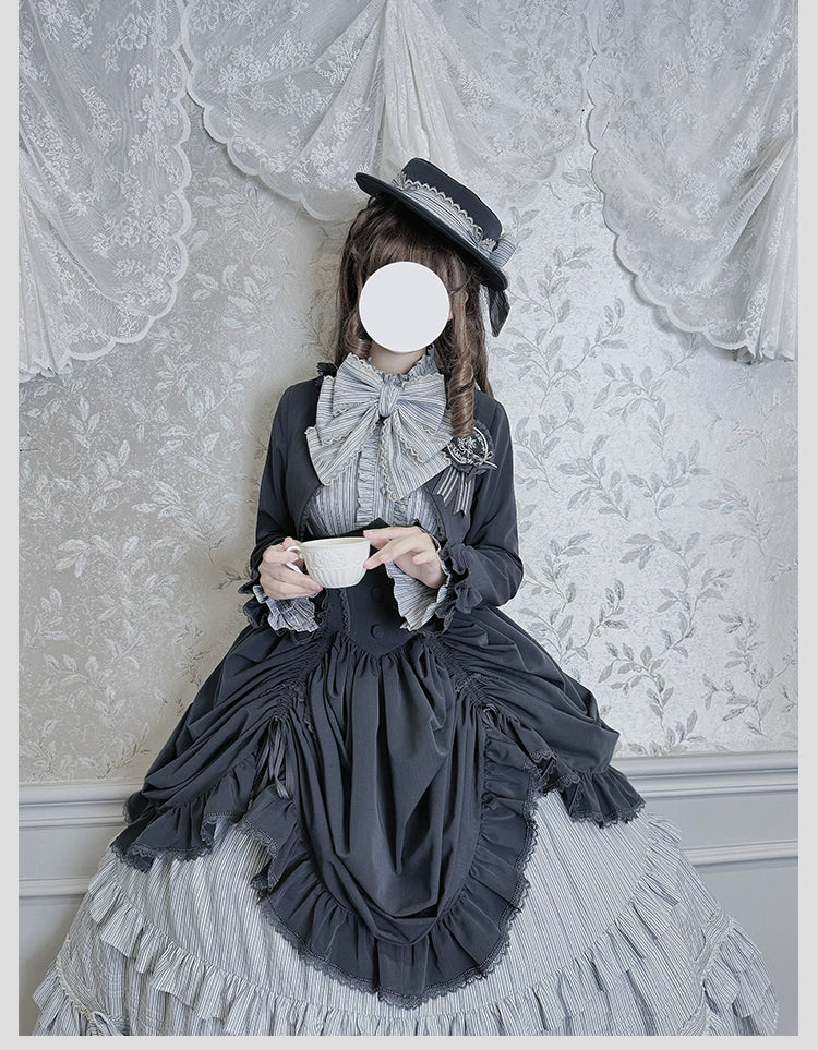 Alice Girl - Duke of Victoria - Classic Lolita SK & Overskirt Set
