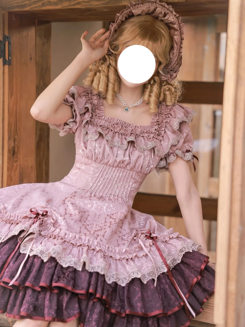 Sunset Old Song Lolita OP Dress - view 4