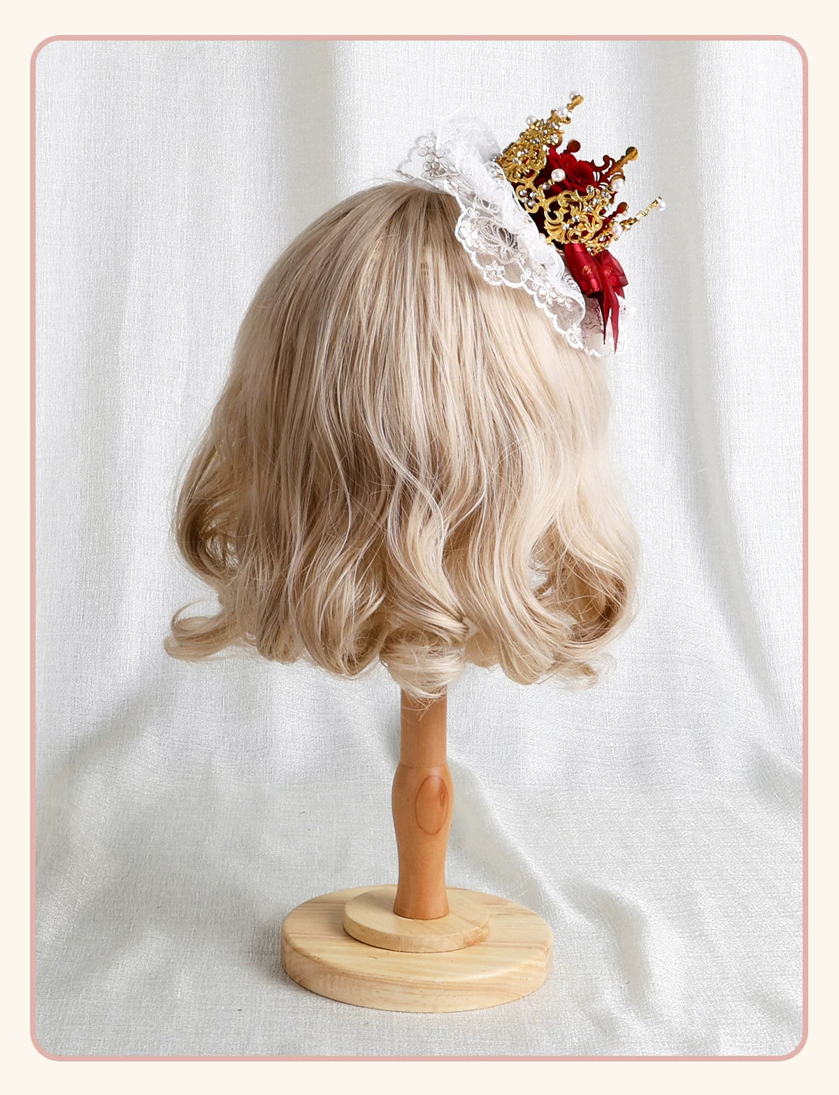 Stardust Rose - Rose Bow Collection - Headwear with red rose motifs