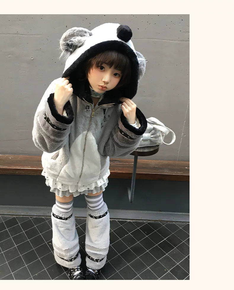Baozi Pig - Sleeping Koala - Plush Coat with Matching Leg Warmers or Koala Bag