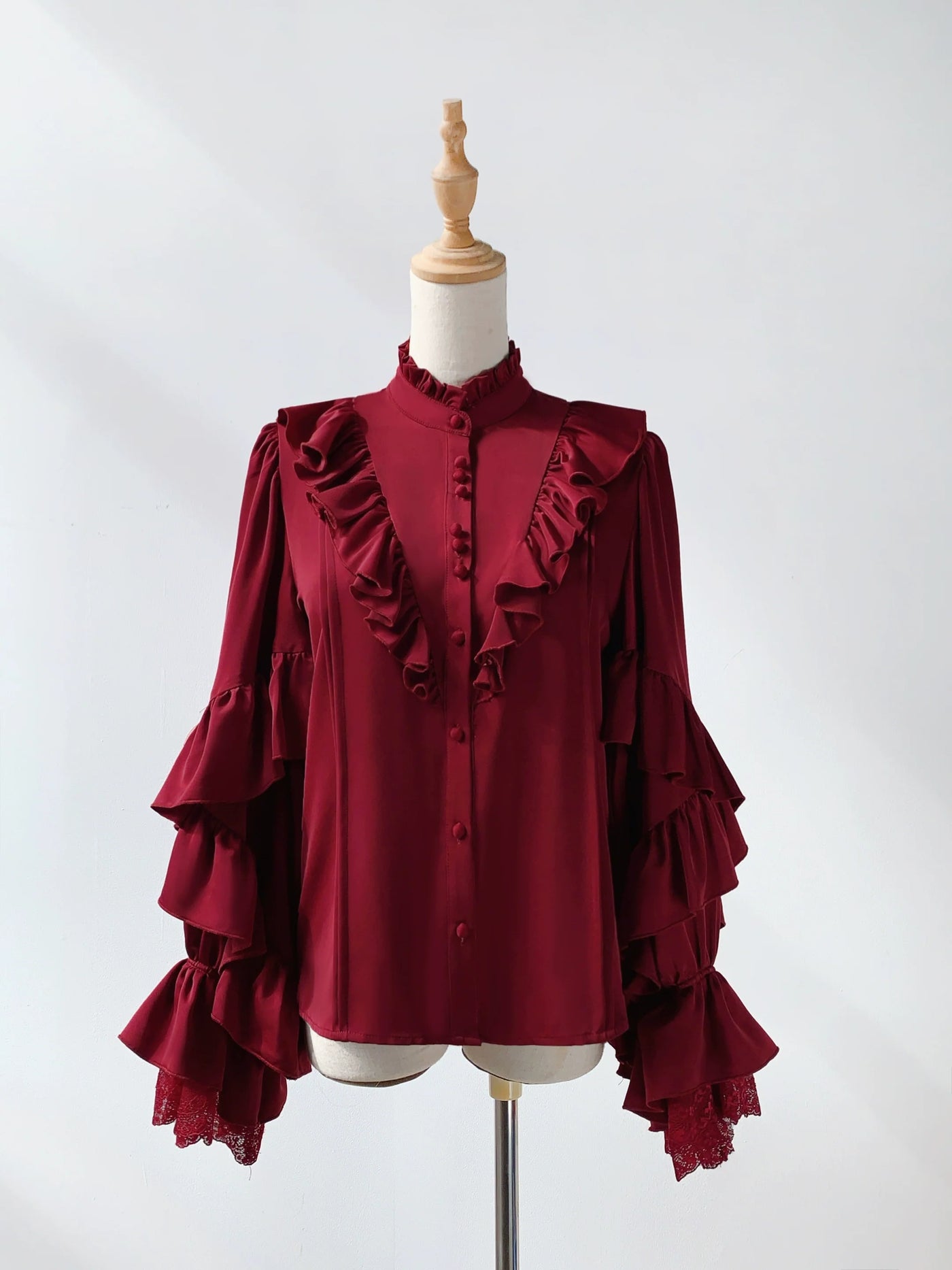 Every Page of The Poem - Night & Day Sonata - Ouji Lolita Princess Sleeve Shirt & Pants Set