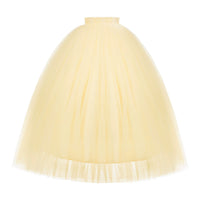 With PUJI - Cissy's Pilgrimage - Lolita Outfit Set, Boned Bodice Detail - Three-layer tulle elastic long skirt In stock / S