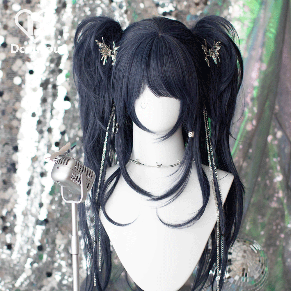 Dcoucou - Gorgeous Star - 70cm Layered Lolita Double Ponytails Wig