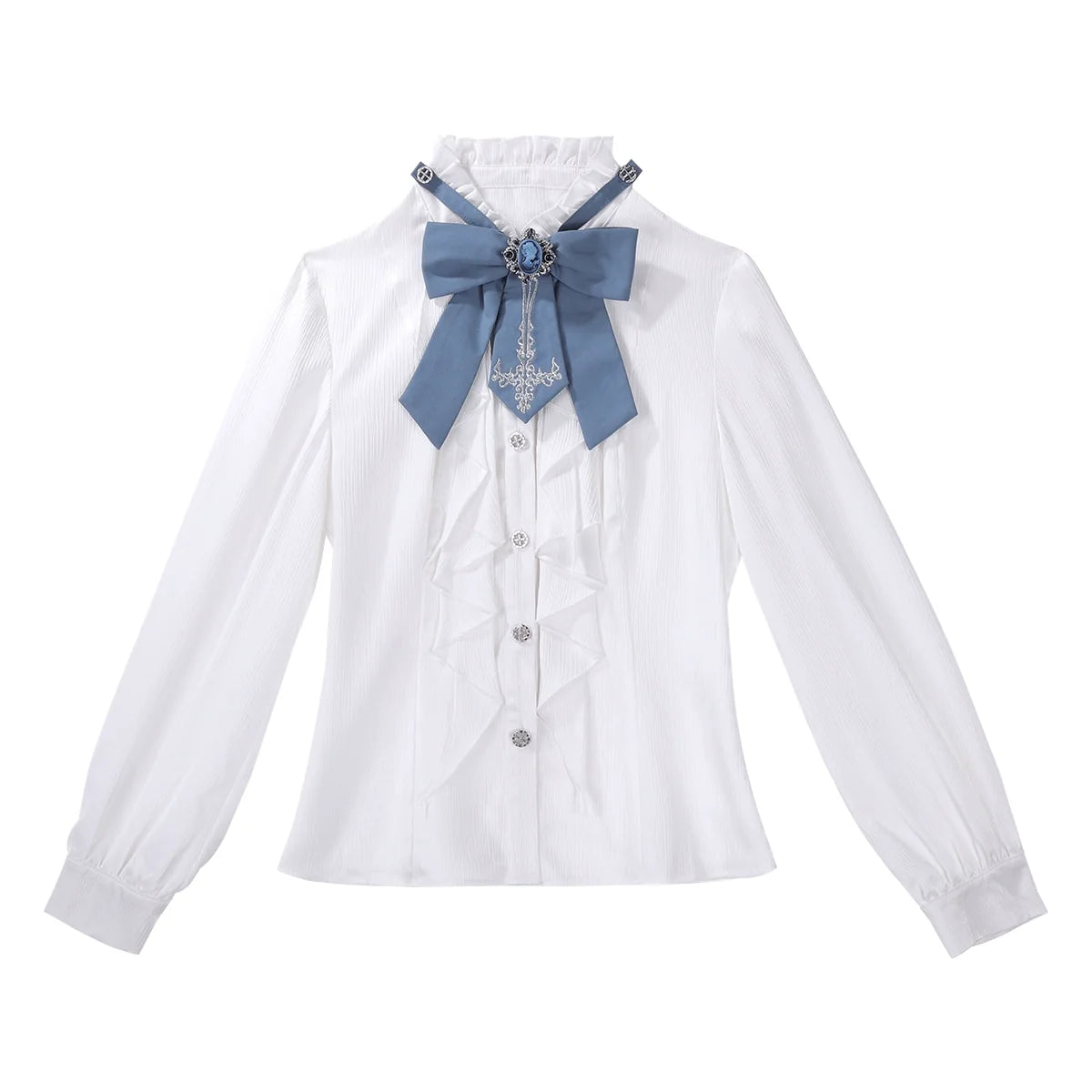 Your Princess - Lunar Paladin - Ouji Lolita tailcoat set with sword embroidery and pointed hem