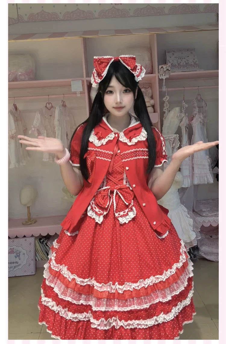 Galette Bunny - Little Pastry Chef - JSK Dress with a Large Bow