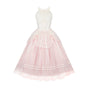 Waist fishbone pink halter long JSK Available in advance / S