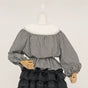 Black-and-white checked shirt, shirt only / F One Size