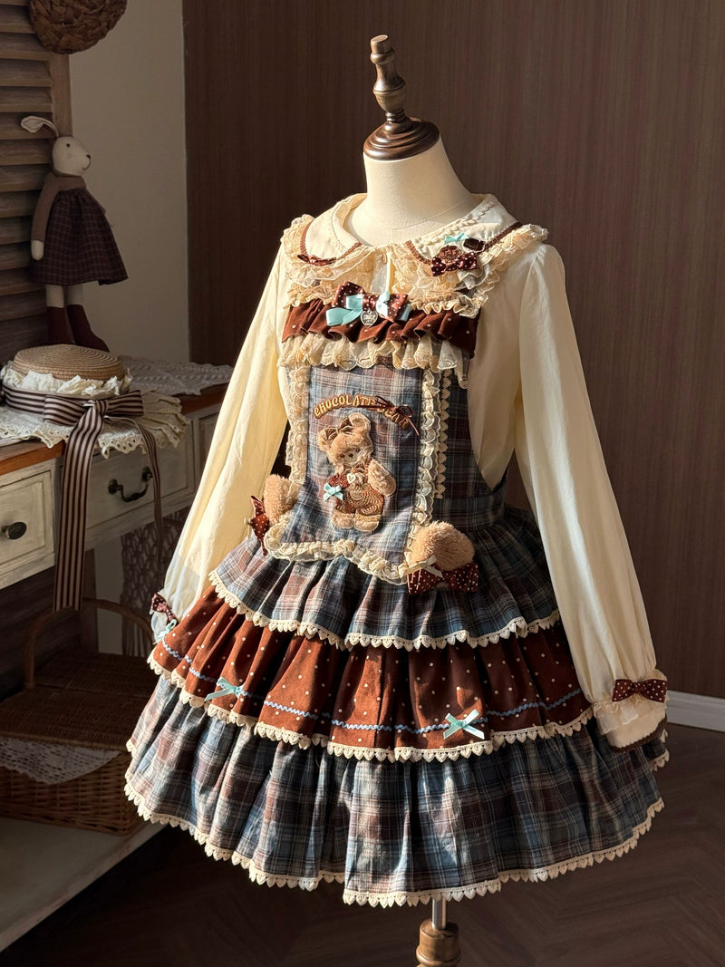 Forest Wardrobe Tiered Lolita Pinafore Dress — additional product view