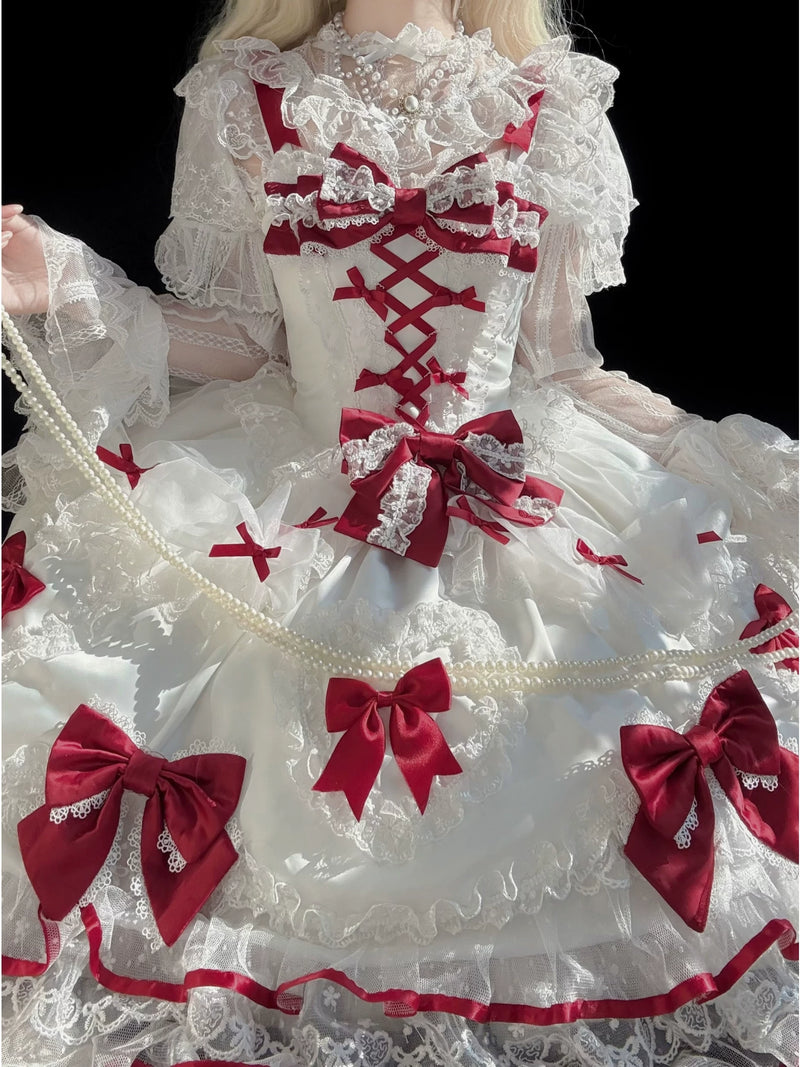 White Sugar Girl - Velvet Sweetheart - Sweet Lolita JSK dress
