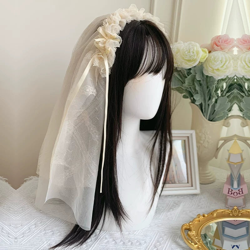 With PUJI - Ivory Tower - Classic Lolita Dress Collection, Full Skirt detail view 29