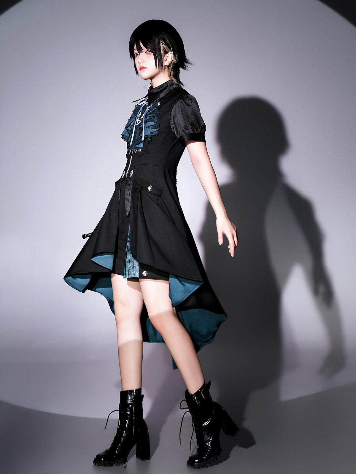 Designer's Gift - Mystique Melody - Ouji Lolita Irregular Shirt and Long Vest Set