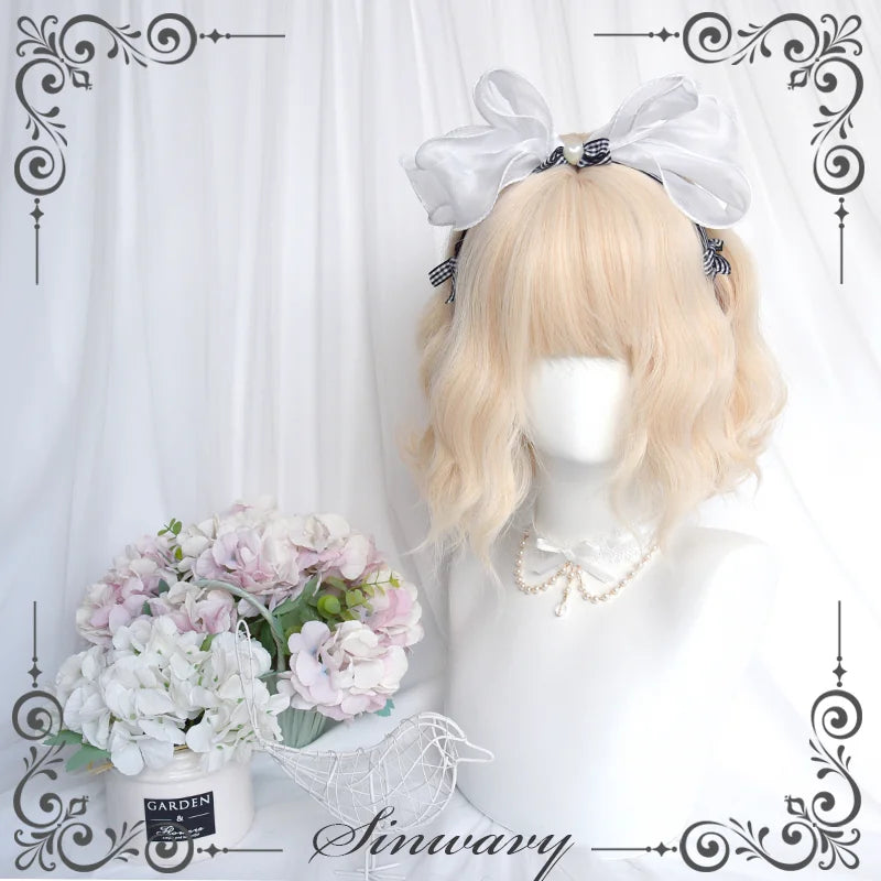 Sinwavy Alice's Cat platinum curly Lolita wig - view 6