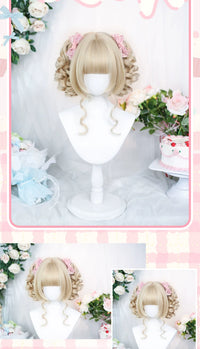 Dalao Home - Tao Qi - Roman-curl twin-tail wig - Tao Qi bleached walnut