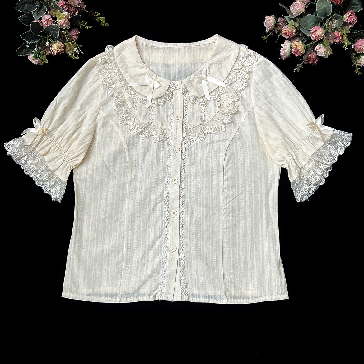 DMFS Lolita - Summer Short Sleeve Cotton Lolita - Blouse Innerwear