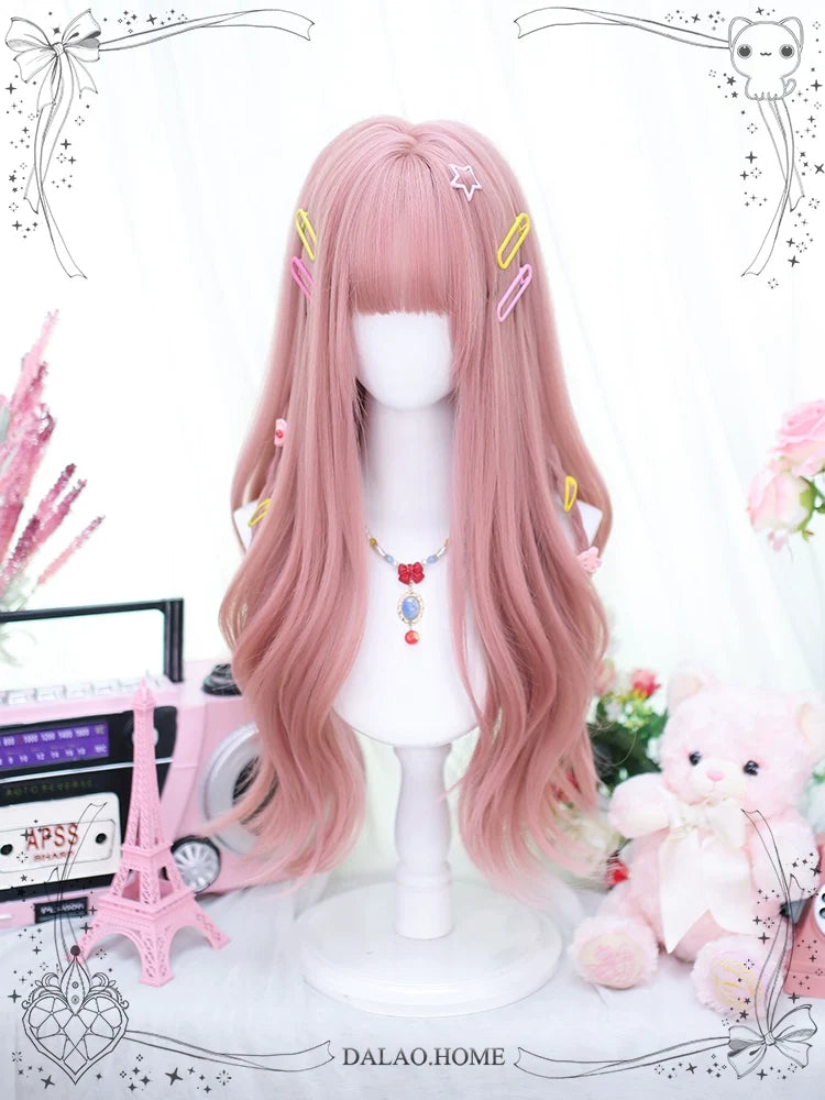 Dalao Home - Solid Lolita Wig, Long Curly - Wig