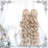 Sinwavy - Pearl Beige - Roman curl twin-tail set - Pearl Beige - One Pair of Ponytails Only