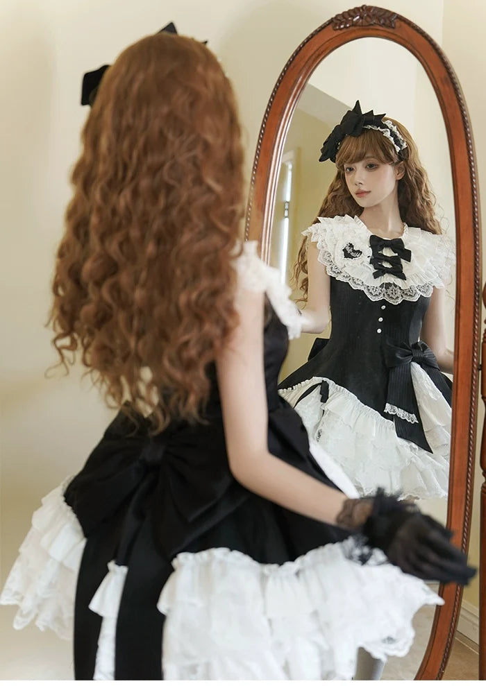 Alice Girl - Arrogant Miss - Sweet Lolita Trailing Large Bow with Long Ribbons