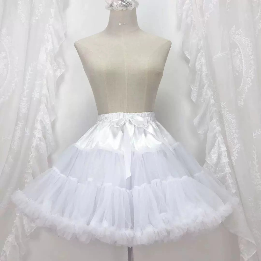 Sugar Girl - Super Puffy Lolita White Petticoat - Petticoat
