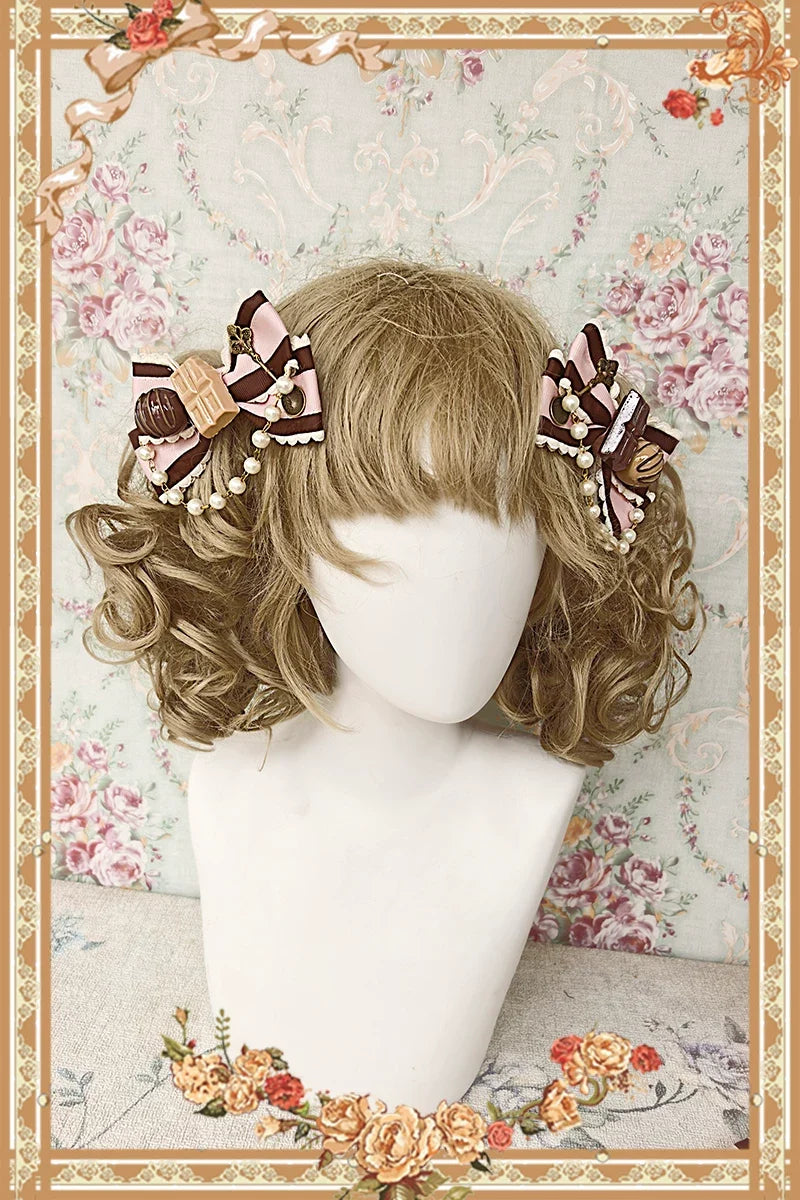 Chandelier - Old School Lolita OP Dress, Polka Dot, Chandelier Print (M) / L M S XL) 44388:806728