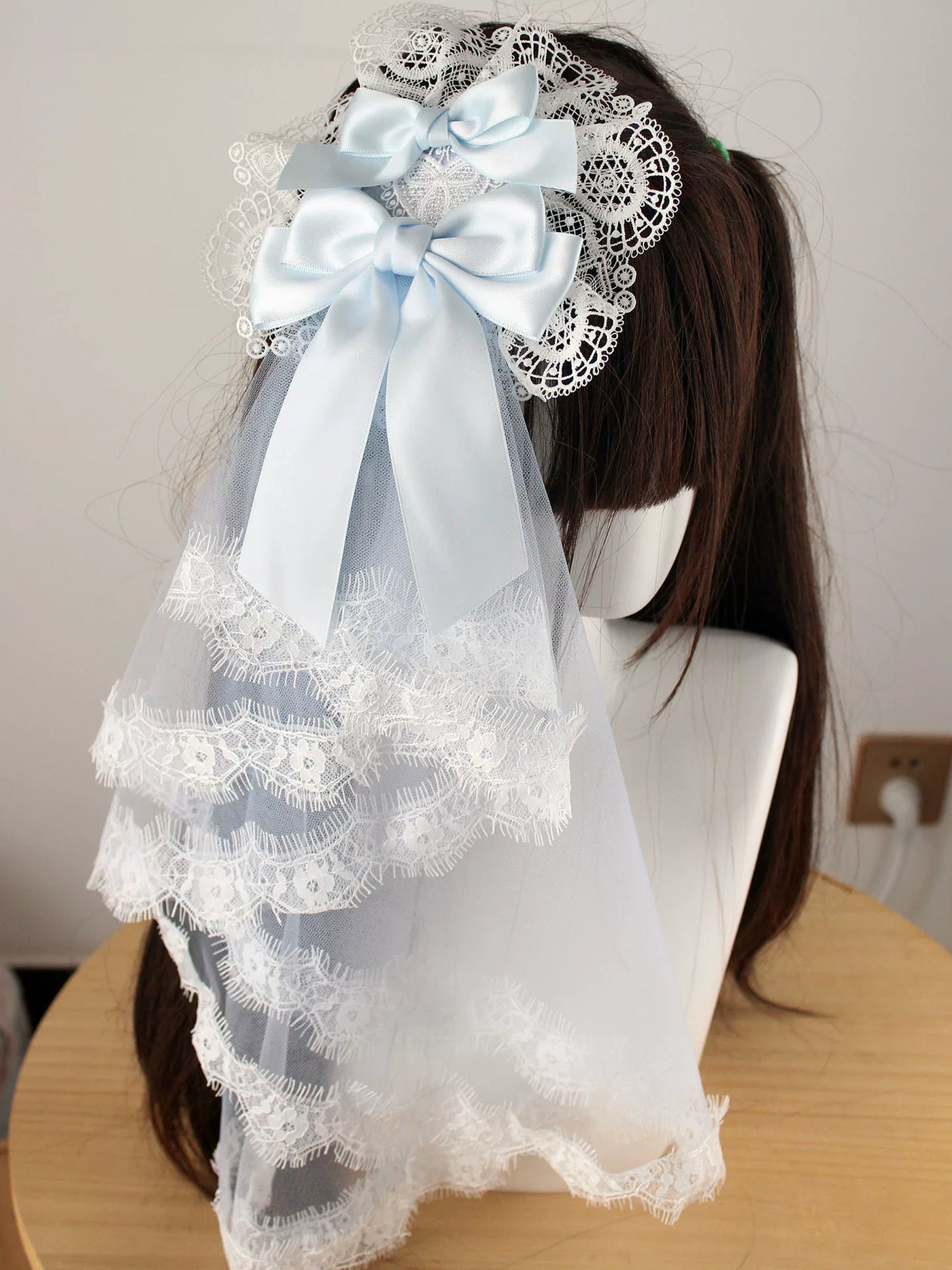 Deer Girl Handmade - Lace Veil Collection - Top Hats, KC, Arm Sleeves, Hanamaru, Headbands and Bonnets with Tulle