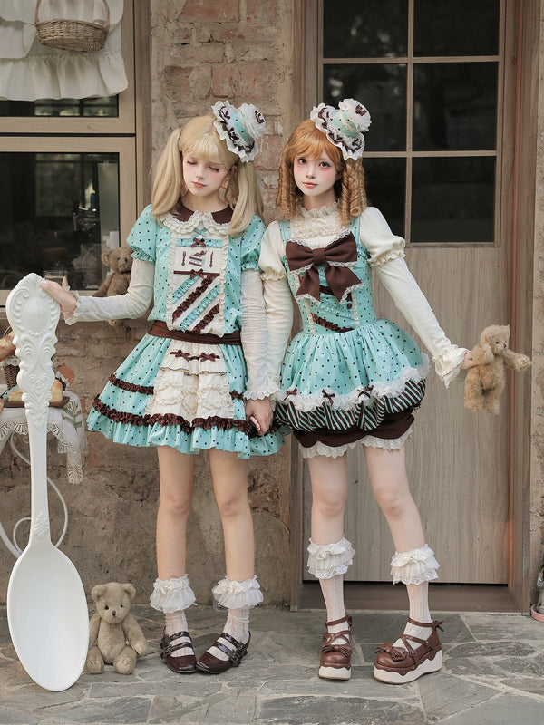 Letters & Verse Waitress Peter Pan Collar OP & Tulip JSK — additional product view